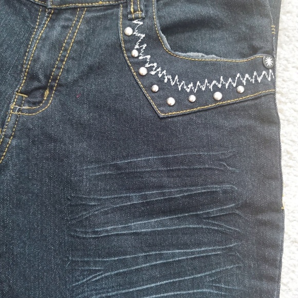🌟Women stylish jeans with embellished back - Picture 5 of 8